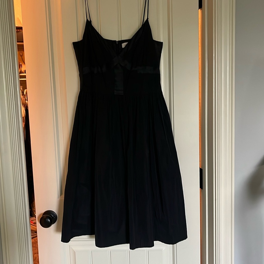 Calvin Klein size 8 black flare dress